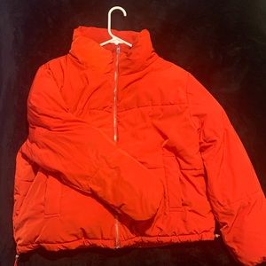 H&M Red Puffer Coat